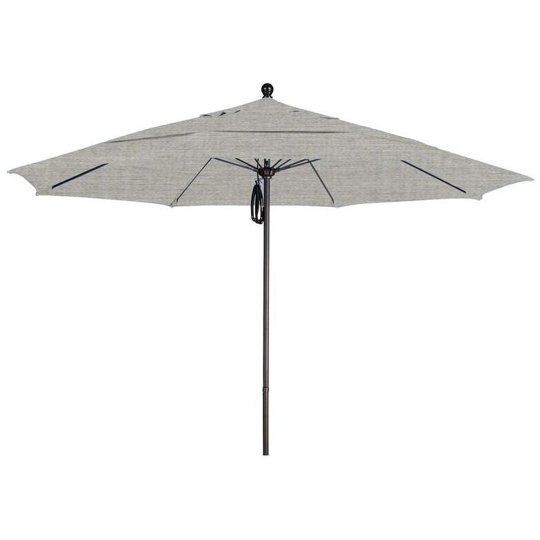 California Umbrella Octagonal 11 Ft Aluminum Patio Umbrella With Pulley Lift And Fiberglass Ribs Sunbrella Granite Bbqguys