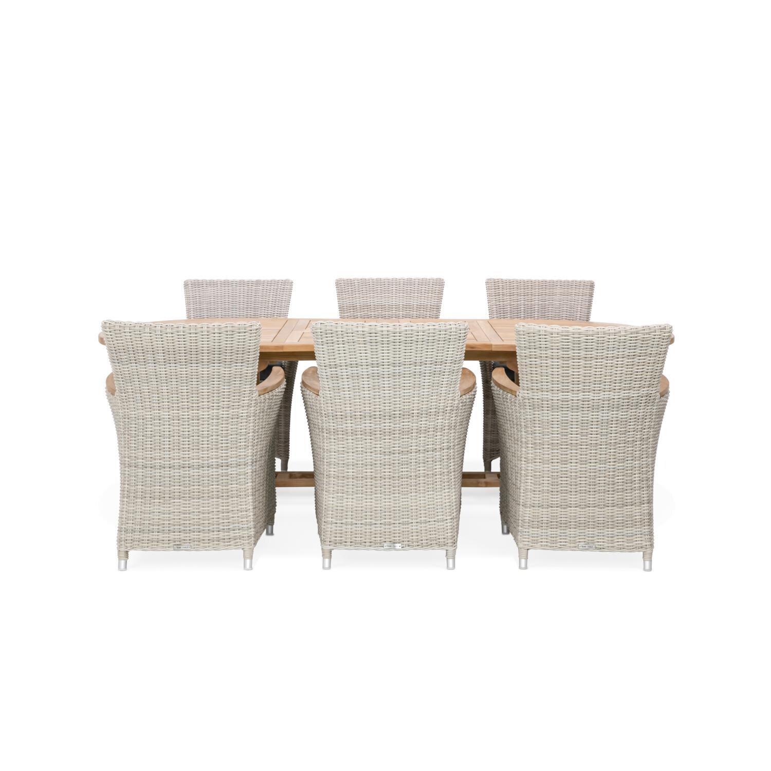 Oyster Bay/Cayman Double 7 Piece Dining Set By Teak + Table