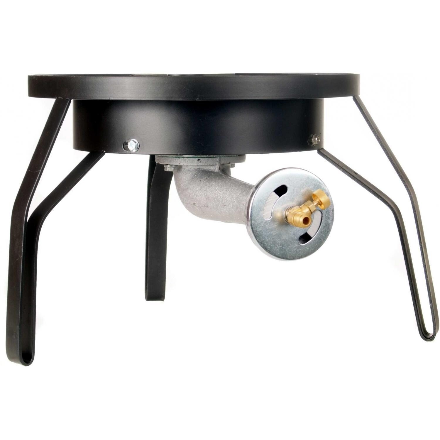 Cajun Cookware Super Cooker Low Pressure Propane Gas Burner On Low Stand - Front View thumbnail