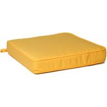 Sunbrella Canvas Buttercup Small Outdoor Replacement Seat Cushion W/ Piping By BBQGuys