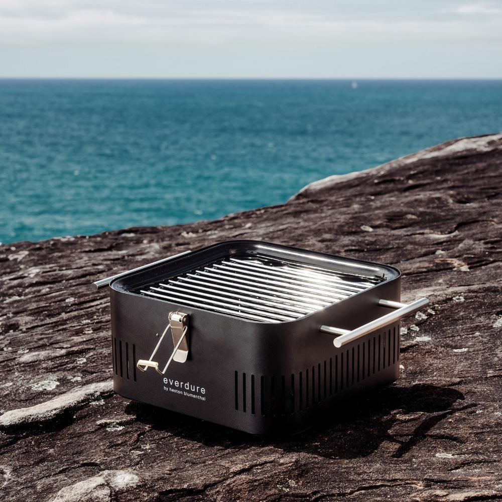 Everdure CUBE Portable Charcoal Grill - Orange - HBCUBEOUS : BBQGuys