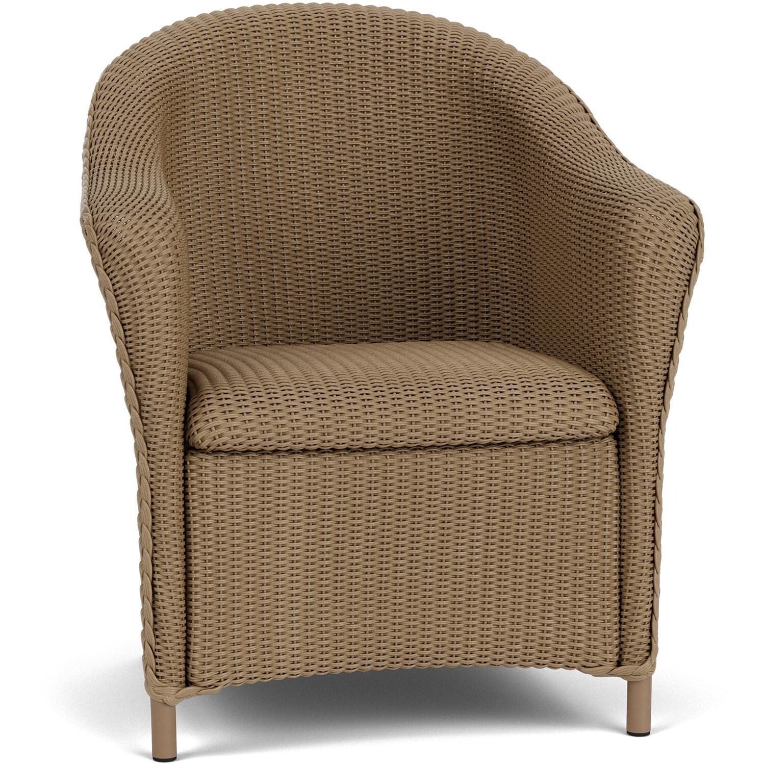 Lloyd Flanders Reflections Dining Armchair W/ Padded Seat in Fawn Finish - Angled thumbnail