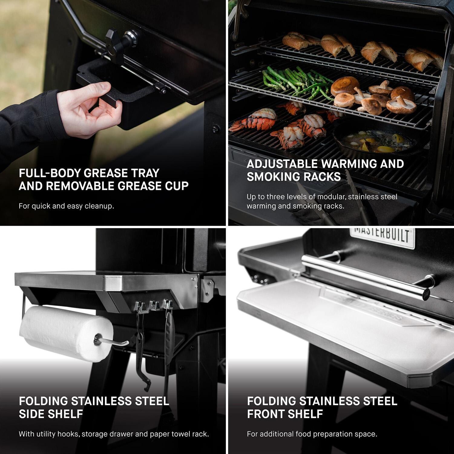 Masterbuilt MB20041223 Gravity Series XT Digital Charcoal Grill + Smoker - Features 2 - Detail thumbnail