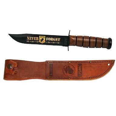 KaBar Commemorative Knife, POW MIA, USMC BBQGuys