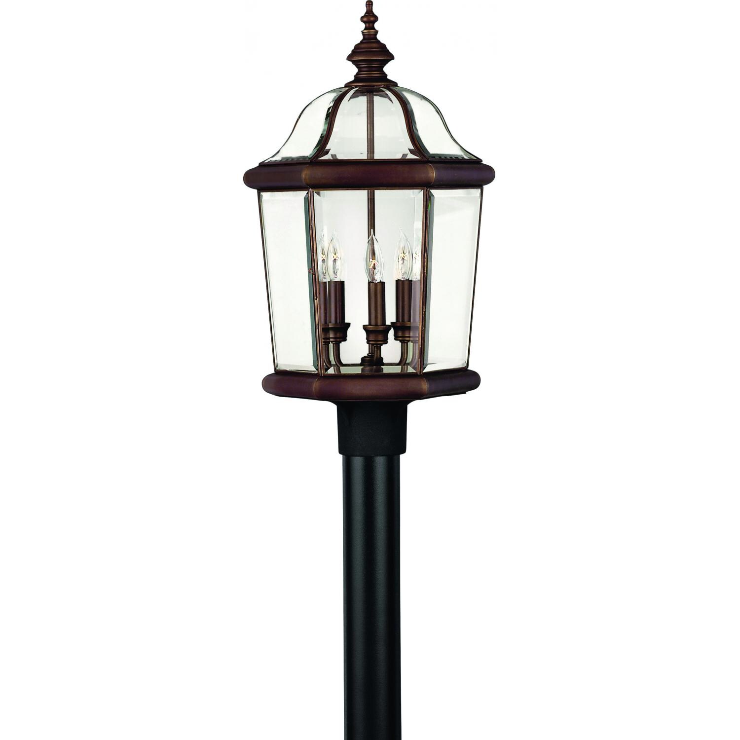 Hinkley Lighting Augusta Three Light 23-Inch Outdoor Post Light - Copper Bronze - 2451CB