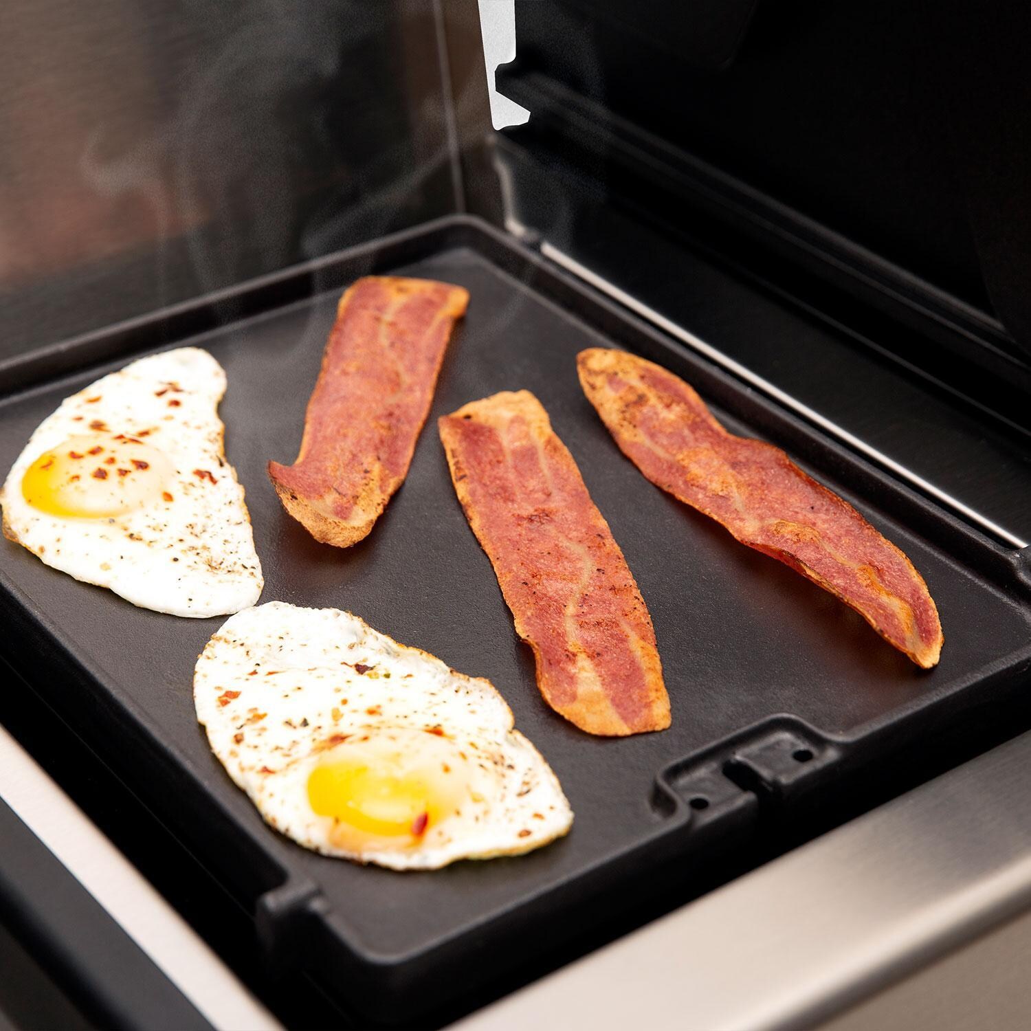 Broil King 11250 Side Burner Cast Iron Griddle - Bacon & Eggs - Lifestyle thumbnail