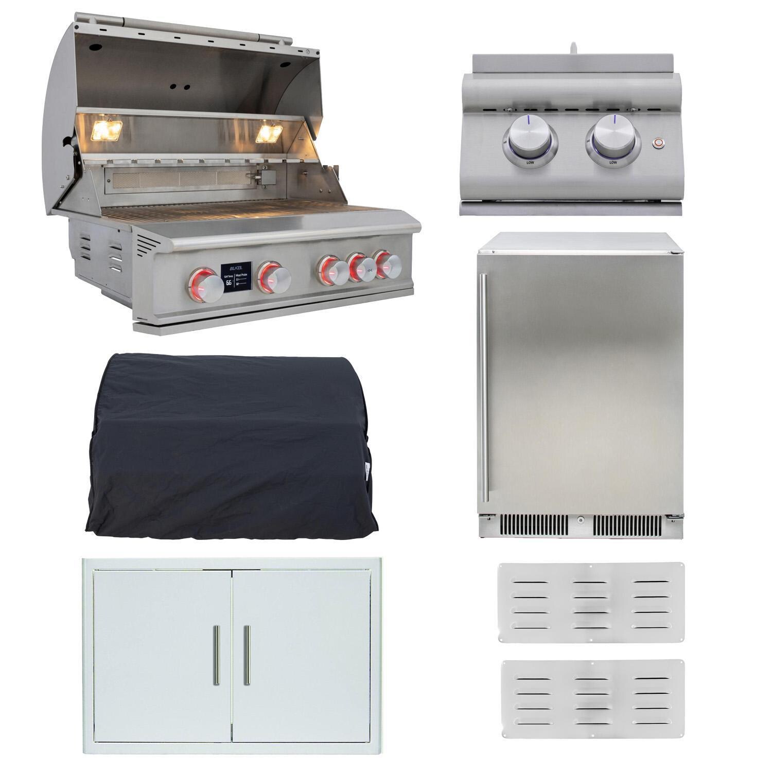 Blaze LTE PRO 7-Piece 32-Inch Propane Outdoor Kitchen Package - White Background thumbnail