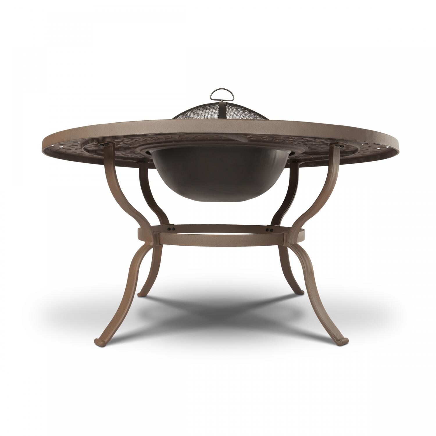 Real Flame Florence 47-Inch Chocolate Brown Wood Burning Fire Table - Hero thumbnail