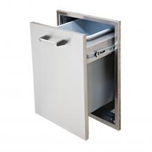 Delta Heat 18-Inch Roll-Out Stainless Steel Trash Bin - DHTD18T-B image