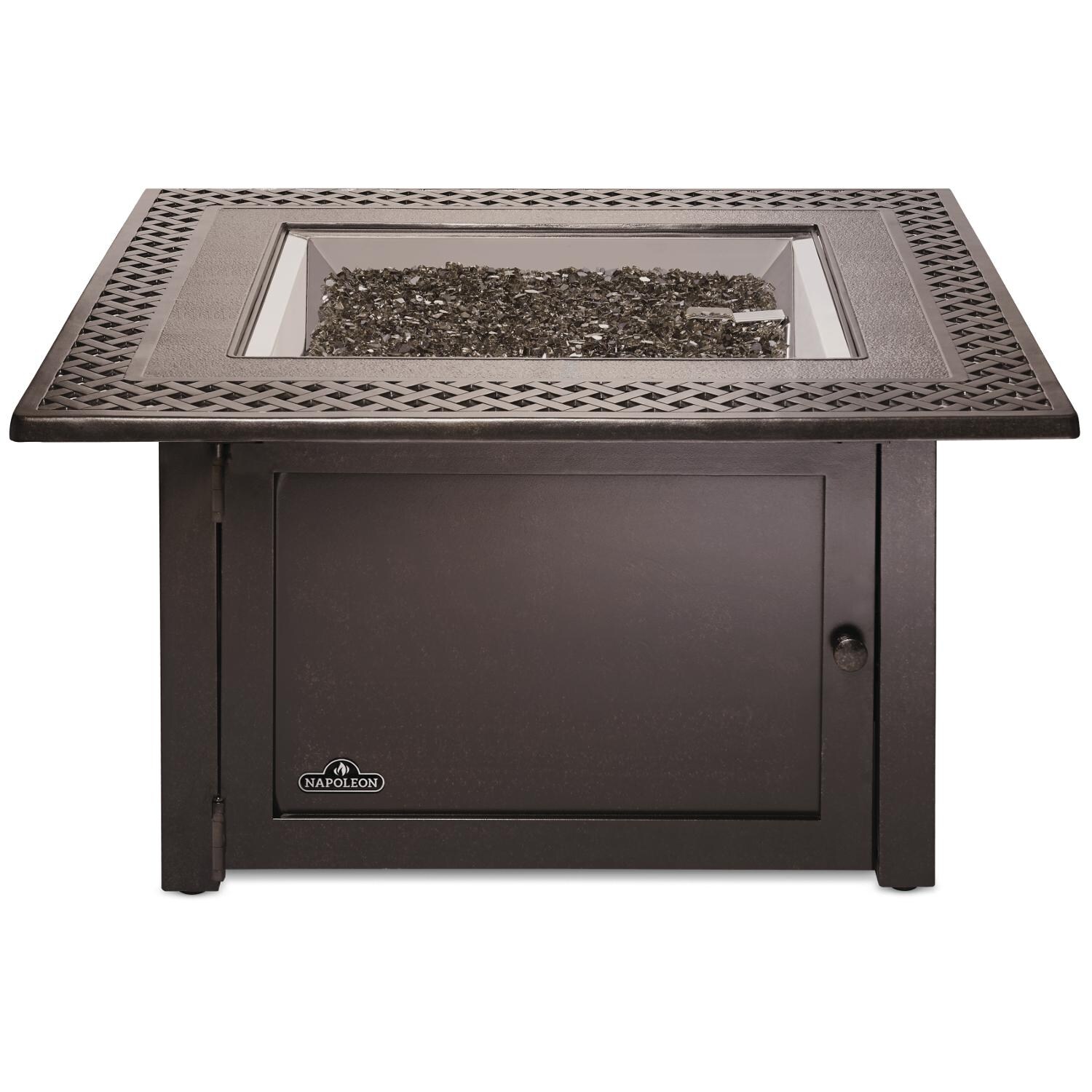 Napoleon Victorian Patioflame 42Inch Square Propane Gas Fire Pit Table