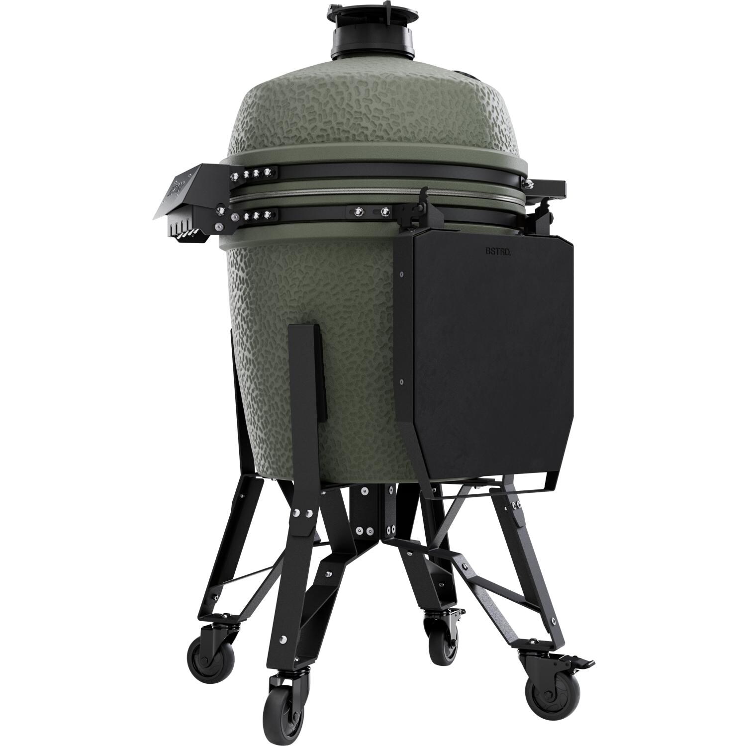 BSTRD.PRO BP301A-USA Large Complete Kamado Grill in Alpine Green - Side - White Background thumbnail