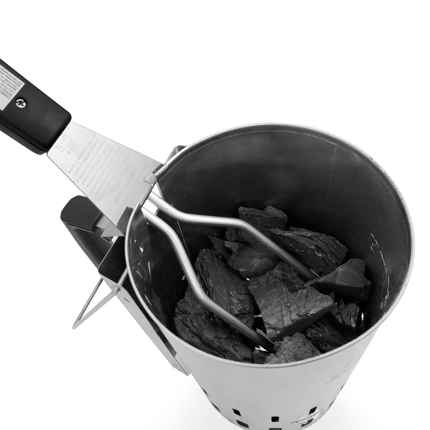 Broil King Stainless Steel Chimney Charcoal Starter - 63970 - Starter Off - White Background thumbnail