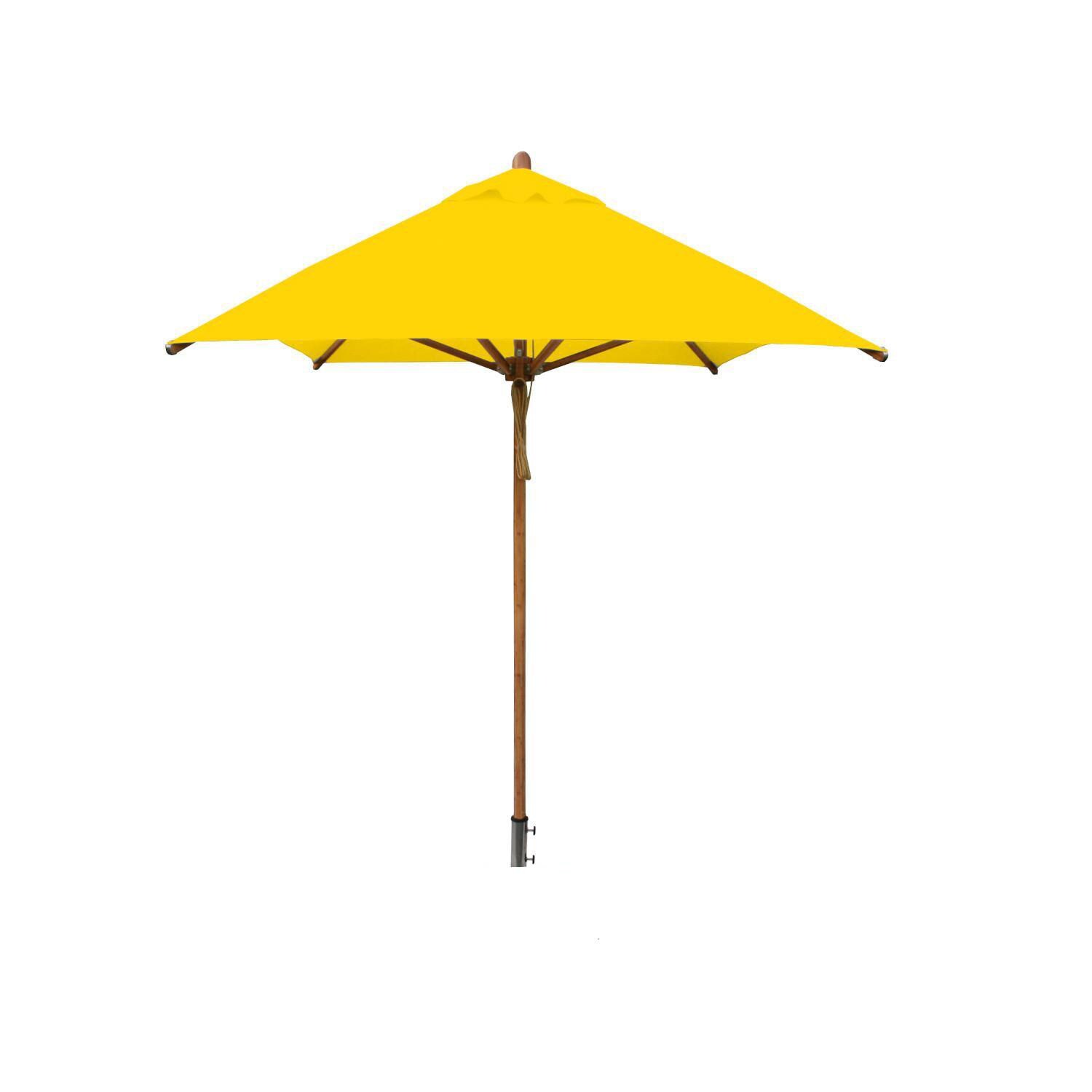 Bambrella Levante 6 1/2 X 10 Ft. Rectangular Market Umbrella With 2-Inch Pole & Yellow Canopy (Umbrella Base Not Included) thumbnail