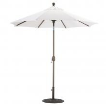 Galtech 7.5 Ft. Octagonal Aluminum Patio Market Umbrella W/ Crank Lift And Deluxe Auto Tilt - Antique Bronze Frame W/ Sunbrella Canvas Natural Canopy image