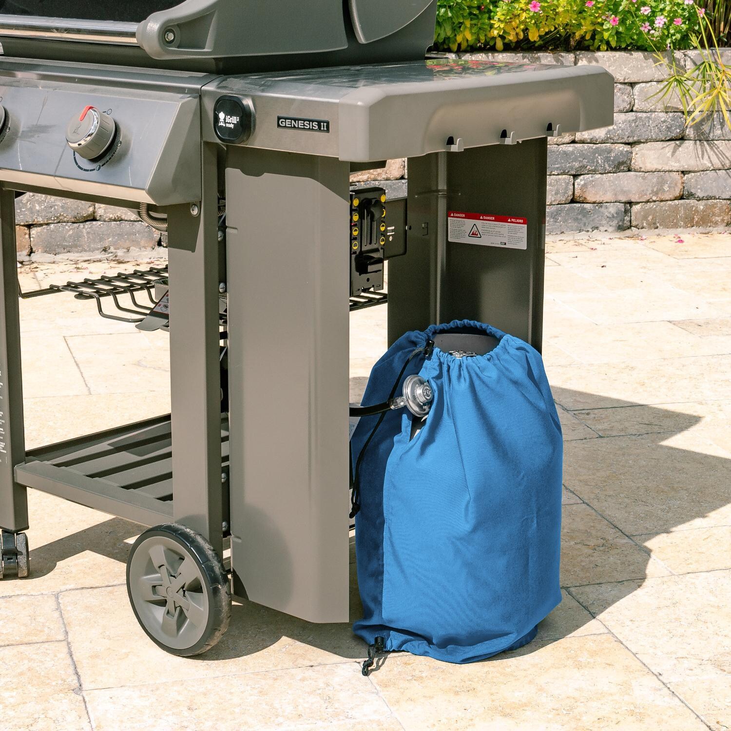 Signature Series Propane Tank Cover by BBQGuys - Lifestyle thumbnail