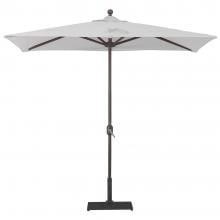 Galtech 3.5 X 7 Ft. Rectangular Aluminum Patio Market Umbrella W/ Crank Lift - Antique Bronze Frame W/ Canvas Sunbrella