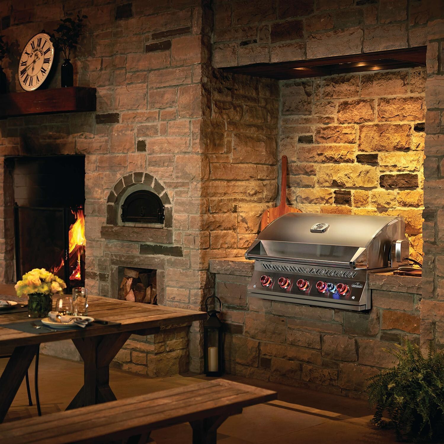 Napoleon BIG38RBNSS Built-In 700 Series 38-Inch Natural Gas Grill with Infrared Rear Burner & Rotisserie Kit - Outdoor Kitchen thumbnail