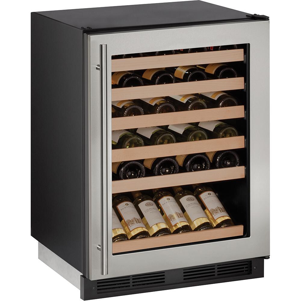 U-Line 1000 Series 24-Inch 48 Bottle Built-In Wine Captain - Stainless Steel - U-1224WCS-00B