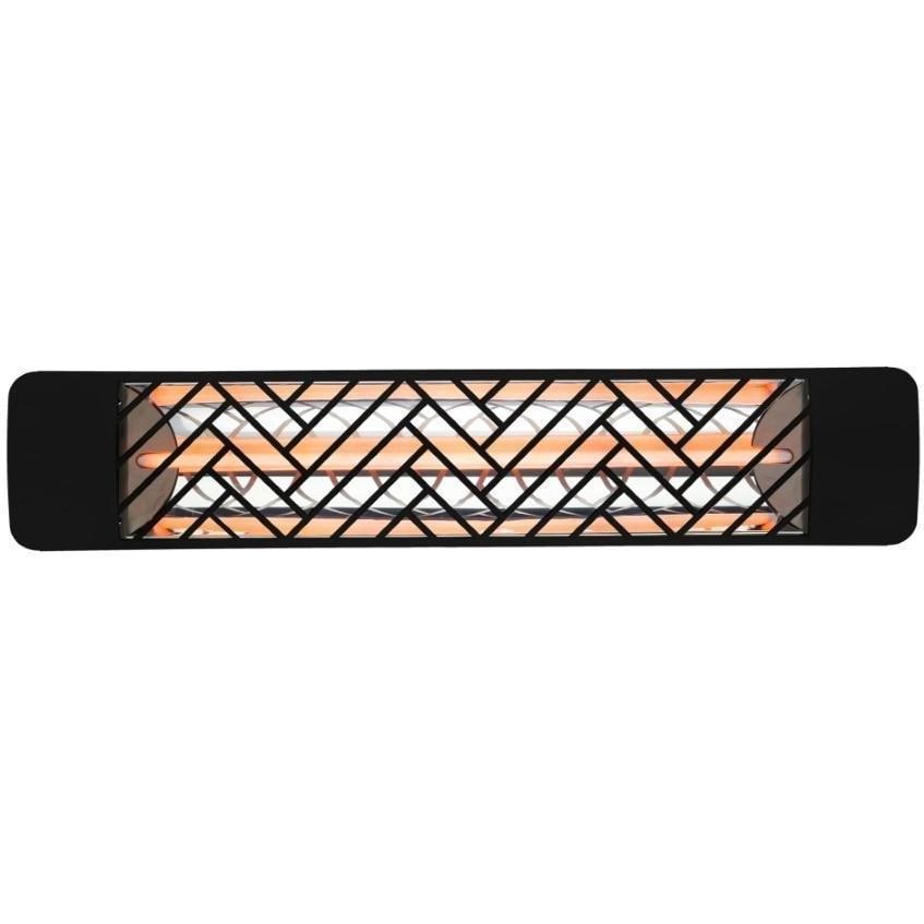 Eurofase Chevron Series 39 Inch 2500 Watt Single Element Marine Grade 480V Electric Patio Heater in Black - EF25480B1