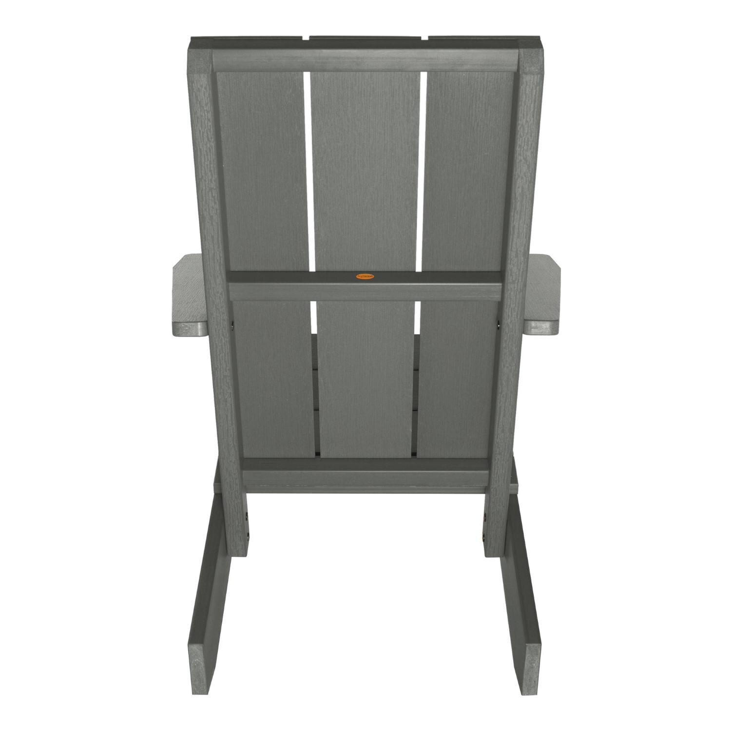 Lakeview Classical Cove Modern Adirondack Chair - Coastal Teak - Back thumbnail