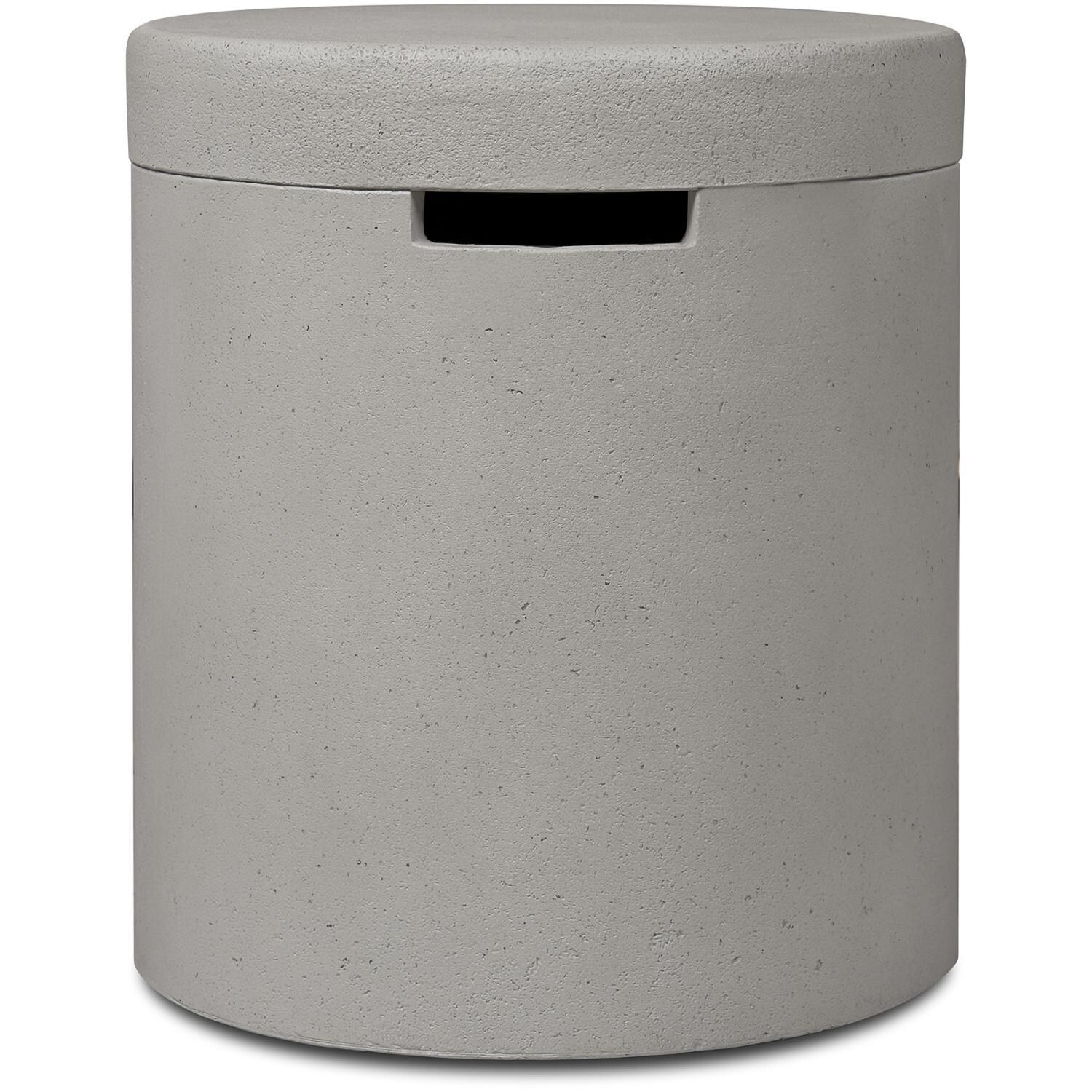 BBQGuys Signature 3719-FOG Grand Lake Tank Cover in Fog - Handle View - White Background thumbnail