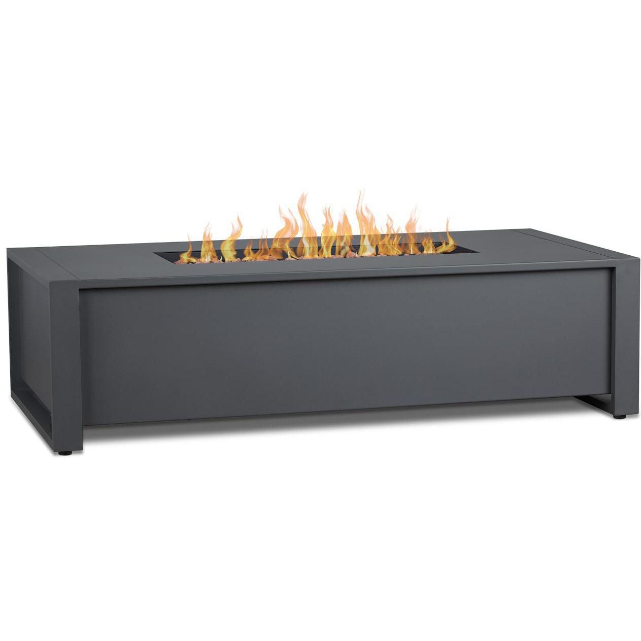 Lakeview Outdoor Designs SC-6340LP-GRY Lafitte 52-Inch Rectangle Propane Gas Fire Table - Flames thumbnail