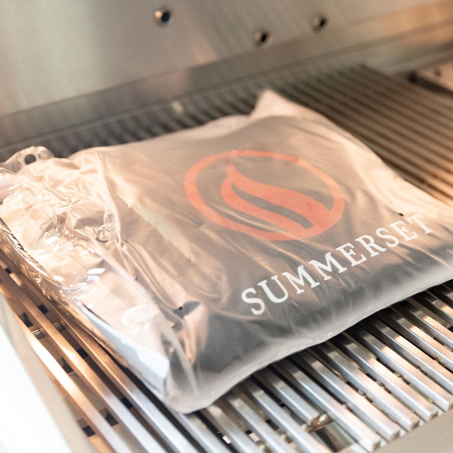 Summerset QST42-NG Quest 42-in 3 Burner Built-In Natural Gas Grill w/ Rear Infrared Burner, Rotisserie Kit, & Drop-In Griddle Plate - Grill Cover - Detail thumbnail