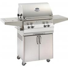 Fire Magic Aurora A430s 24-Inch Natural Gas Grill With One Infrared Burner, Analog Thermometer, Rotisserie And Single Side Burner - A430s-6LAN-62 image