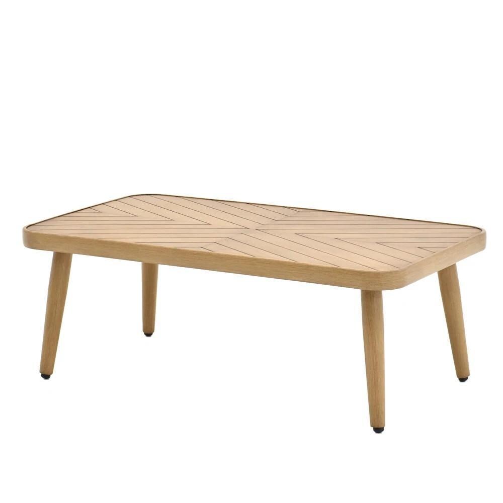 Camellia 41 Inch Teak Coffee Table by Lakeview Outdoor Designs - Display - White Background thumbnail
