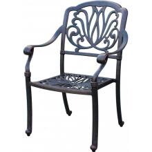 Darlee Elisabeth Cast Aluminum Patio Dining Chair W/ Cushion image