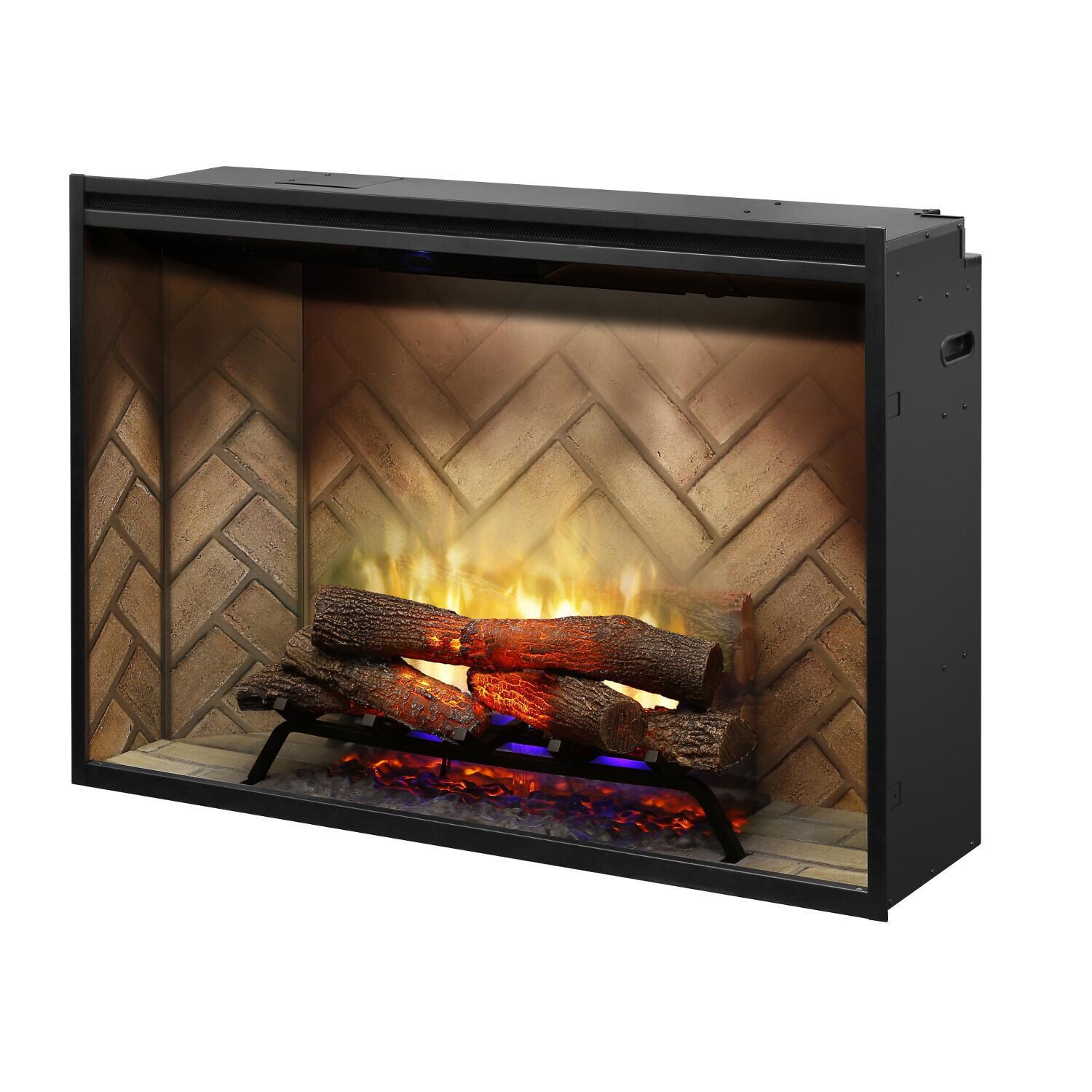 Dimplex - RBF42 - Revillusion 42-Inch Built-In Electric Firebox - Angle View - Blue thumbnail