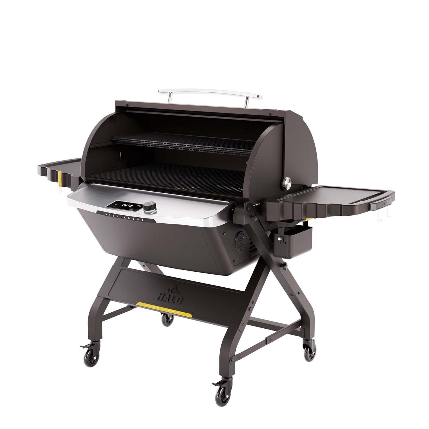 HALO HS-1004-XNA Prime1500 Outdoor Pellet Grill - Open thumbnail