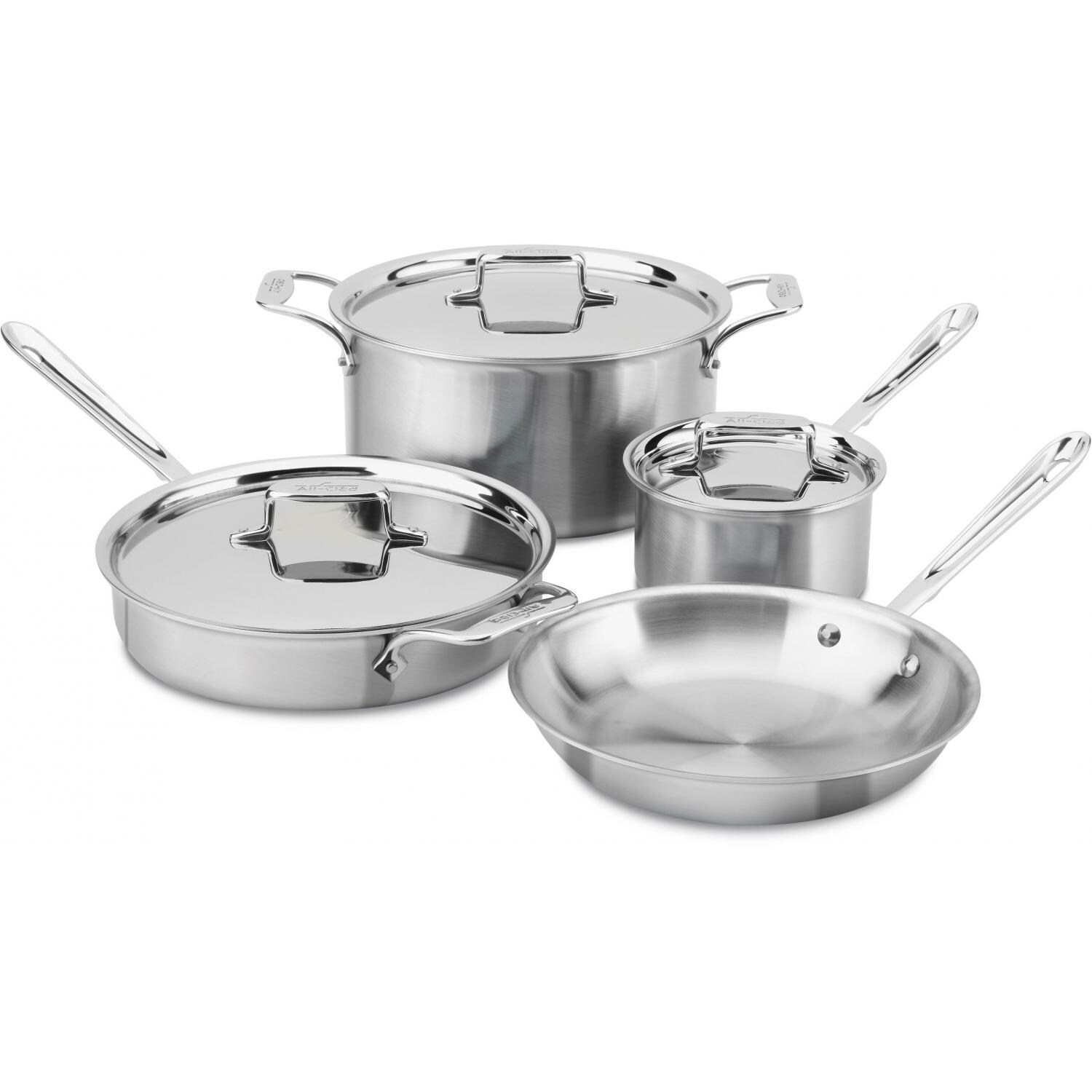 All-Clad D5 Stainless 7-Piece Cookware Set