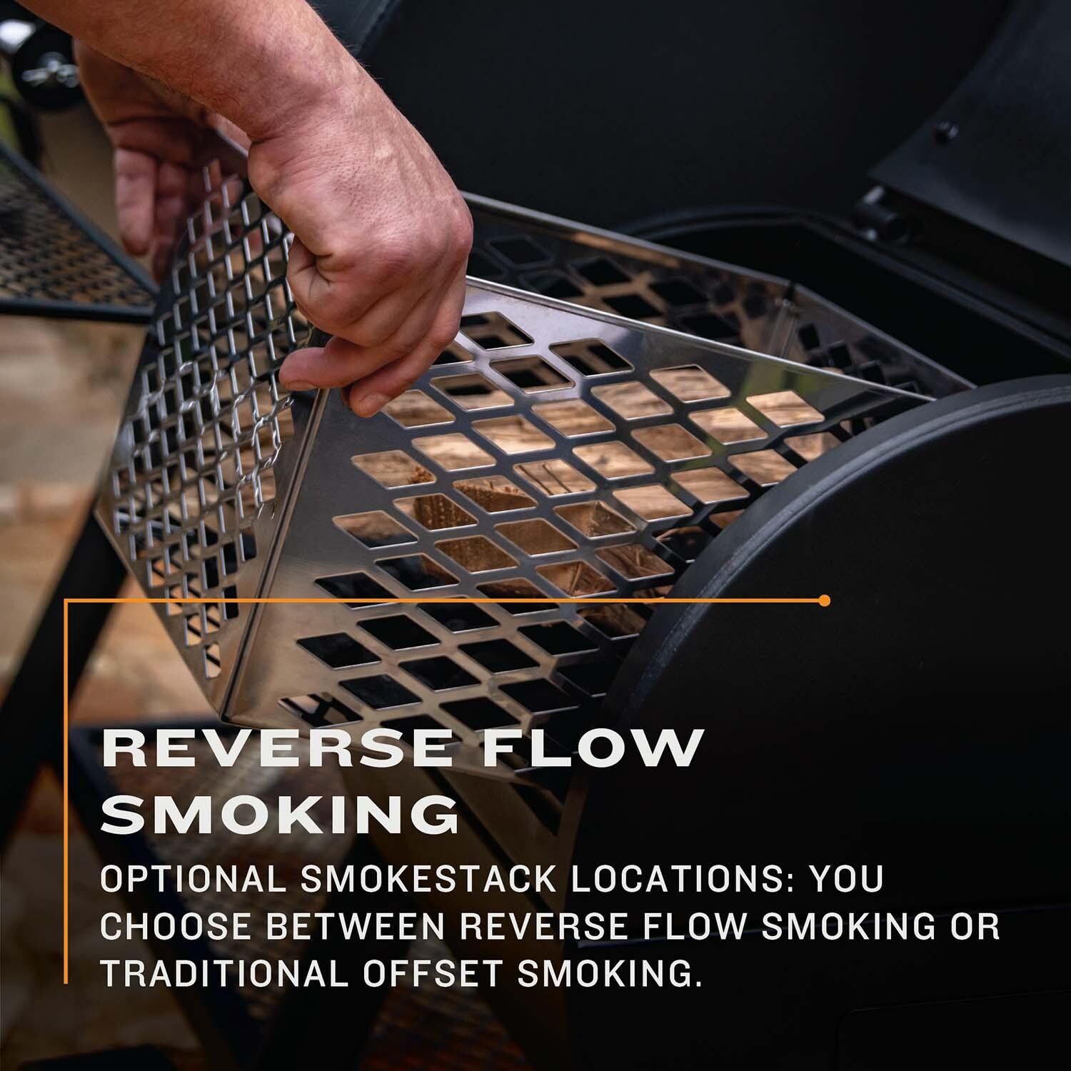 Oklahoma Joe's 17202053 Longhorn Reverse Flow Smoker - Reverse Flow Smoking - Detail thumbnail