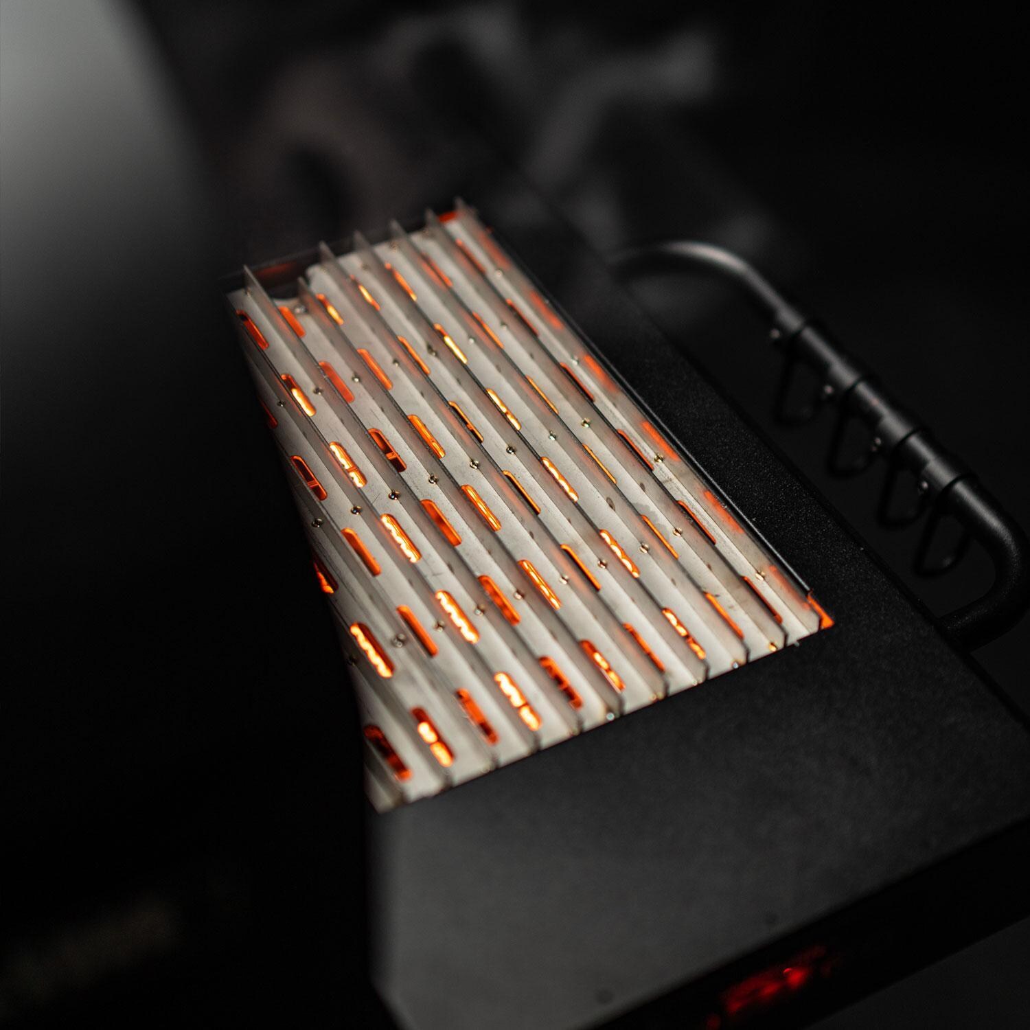 Green Mountain Grills Peak Prime 2.0 WiFi Pellet Grill Bundle w/SideBurn & Cover - Side Burner - Cover On - Lifestyle thumbnail