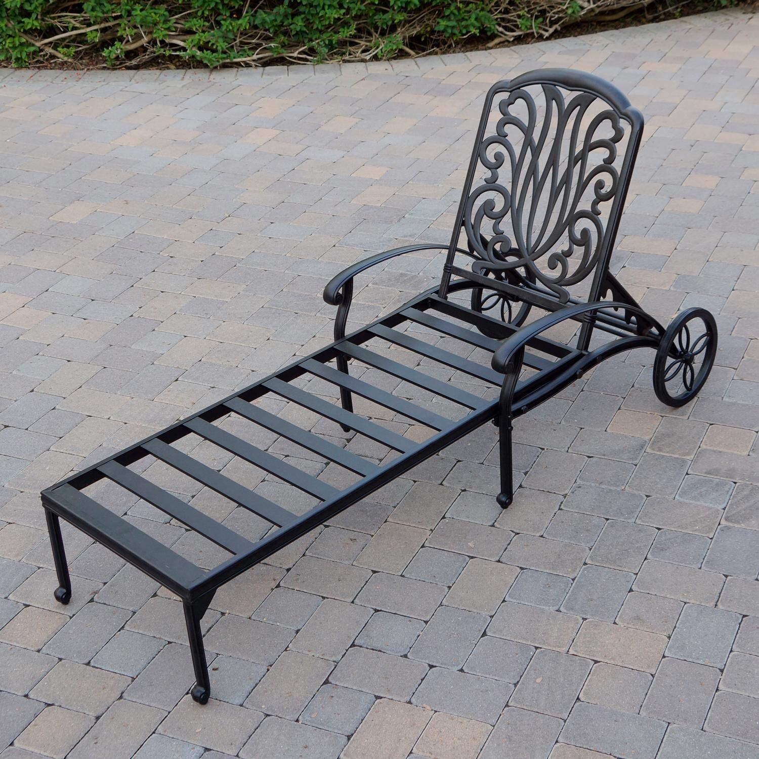 Darlee B/DL707-3PC-3360RQP Elisabeth Cast Aluminum Chaise Lounge - Frame thumbnail