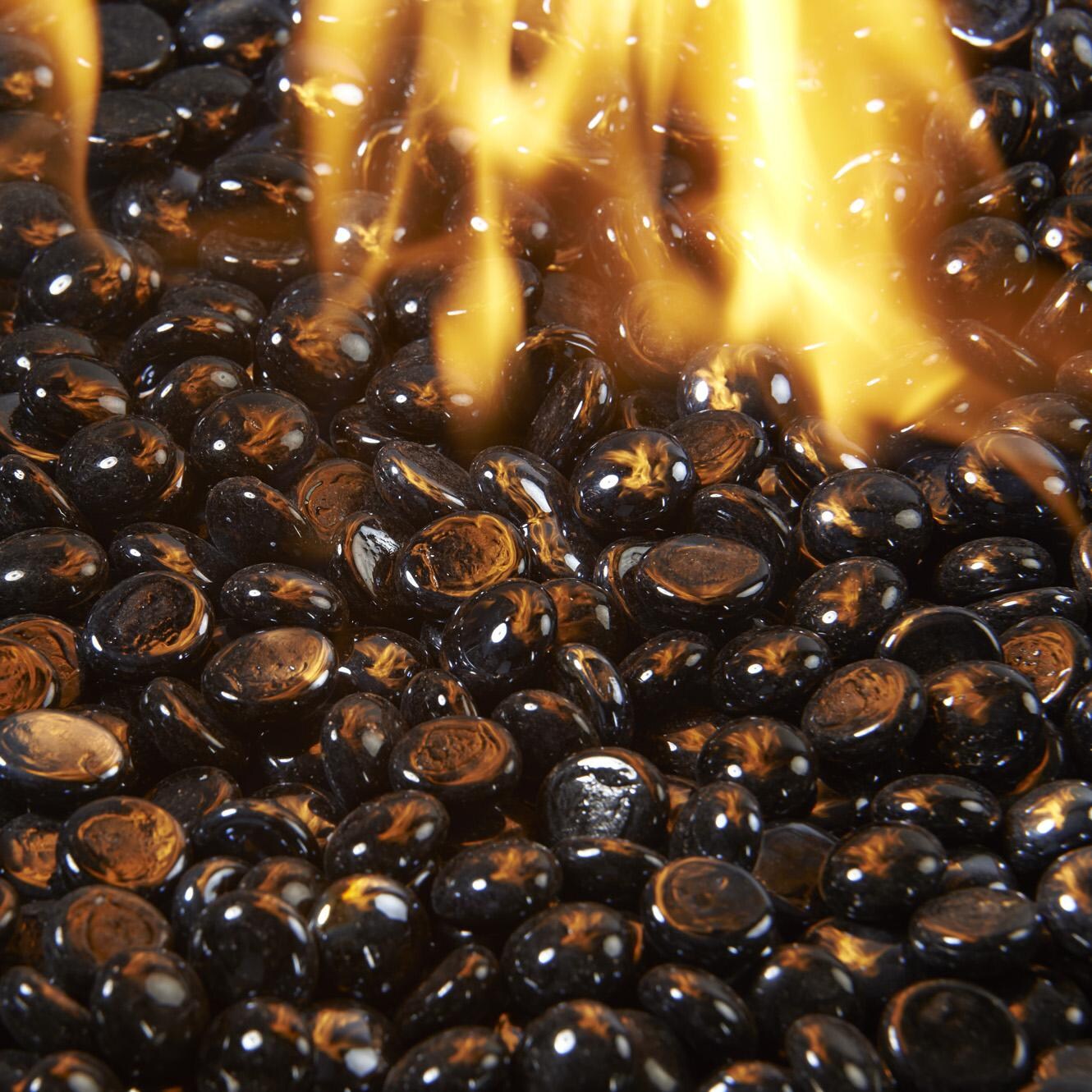 The Outdoor GreatRoom Company Fire Glass Gems - Black Onyx - Flames thumbnail