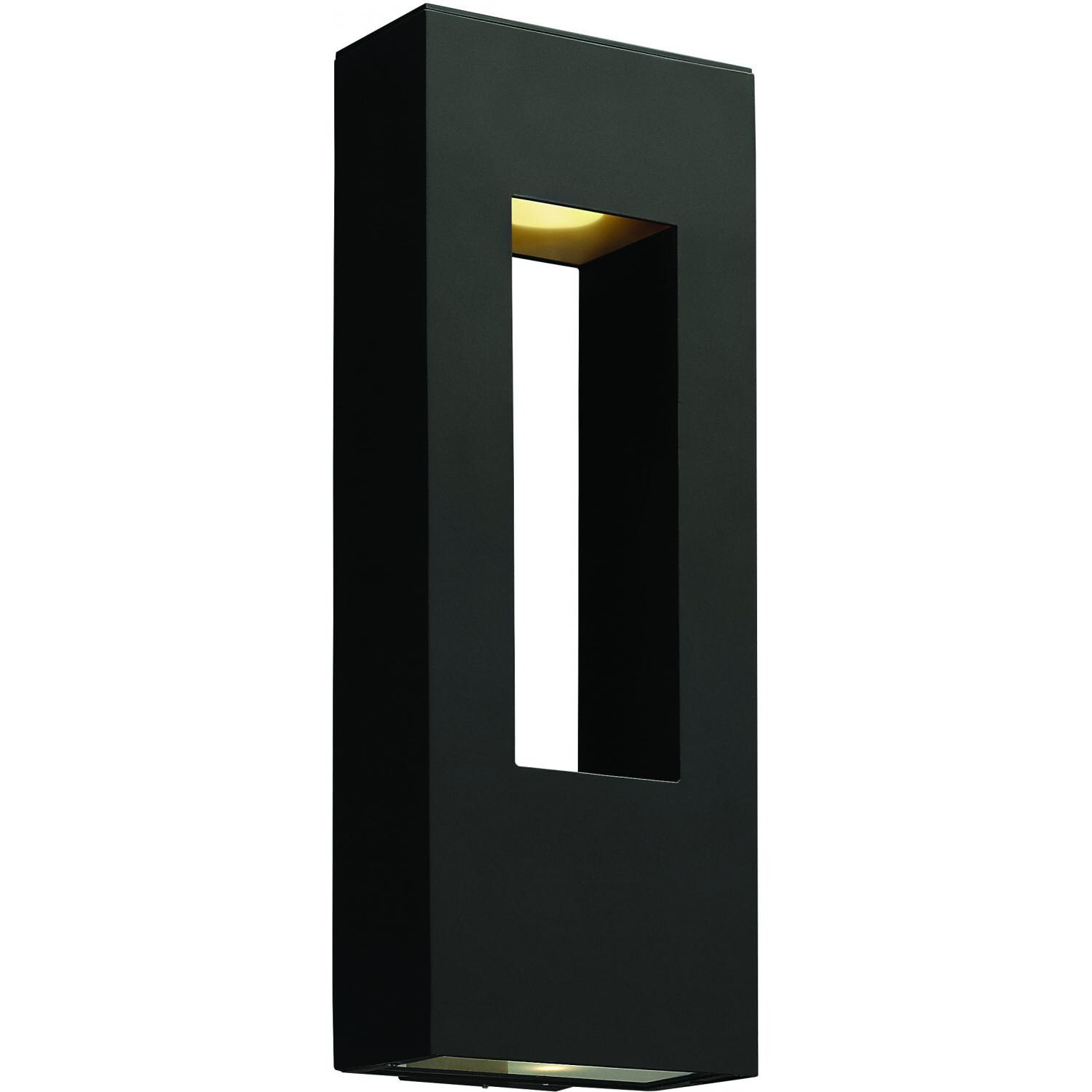 Hinkley Lighting Atlantis Two Light 24-Inch LED Dark Sky Outdoor Wall Light - Satin Black - 1649SK-LED