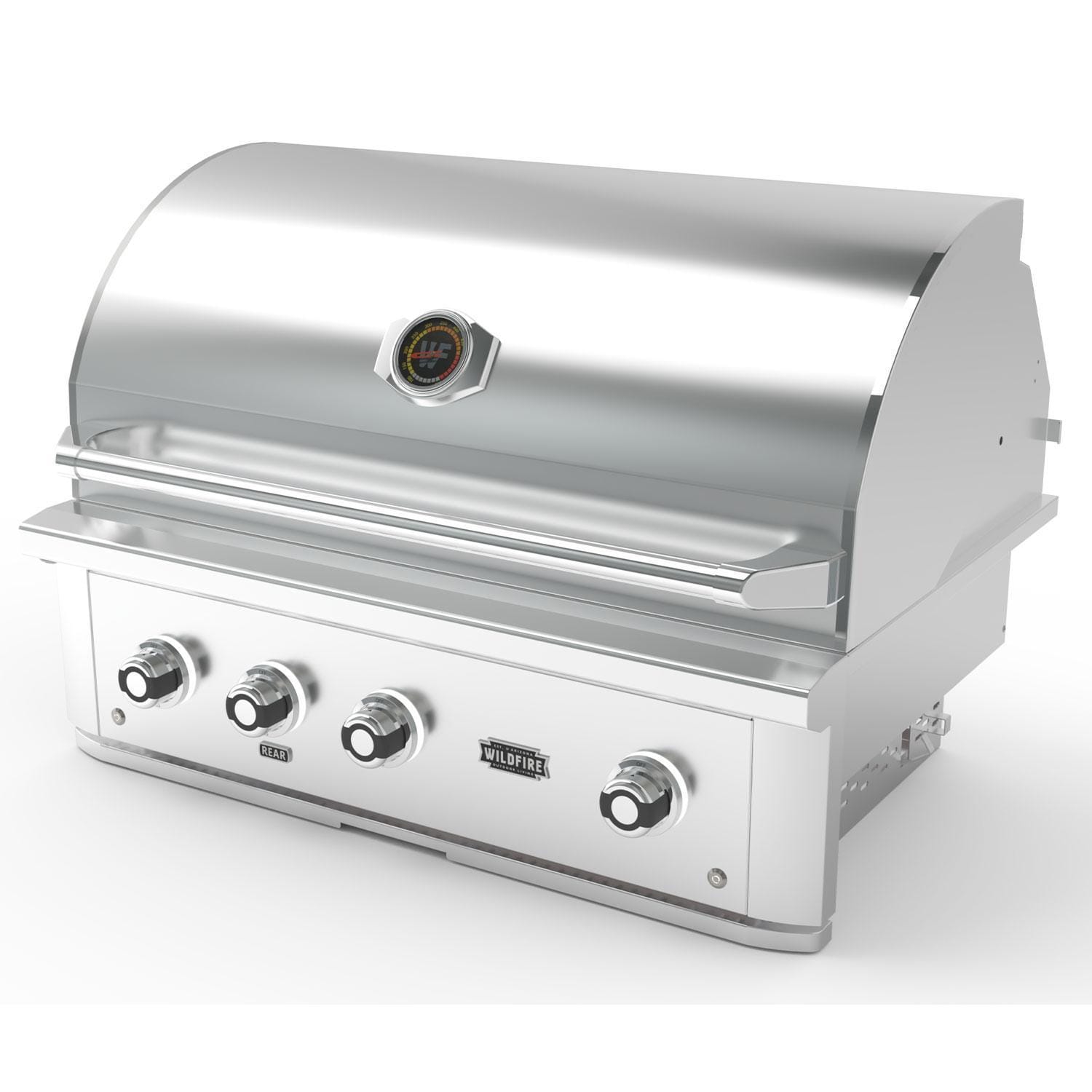 Wildfire Ranch Pro 36-in 304 SS Propane Grill w/ Freestanding Cart - Angled - White Background thumbnail