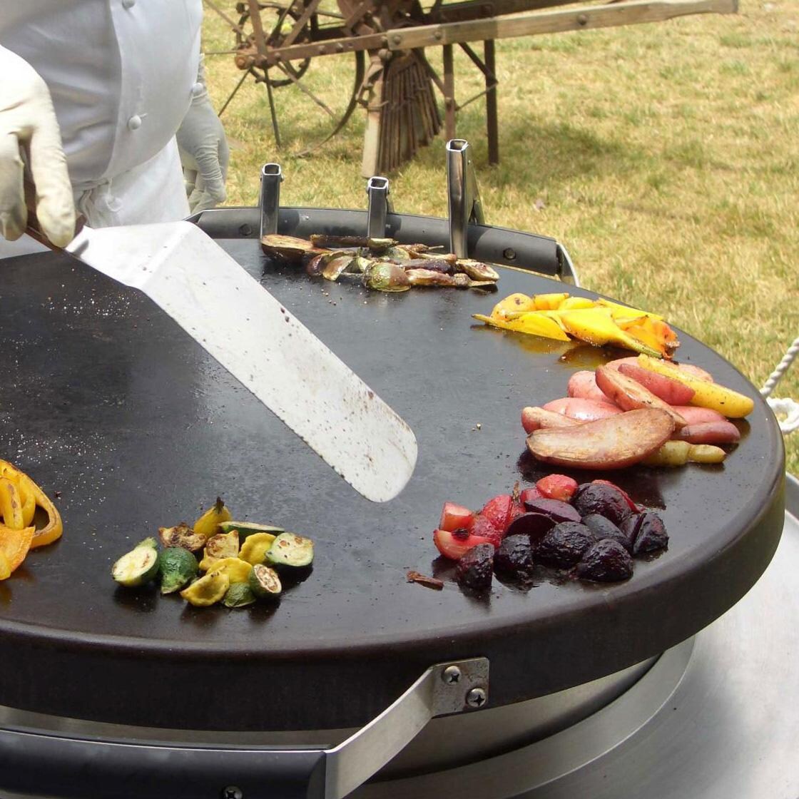 EVO Professional Tabletop Flattop Natural Gas Grill w/ Non-Stick