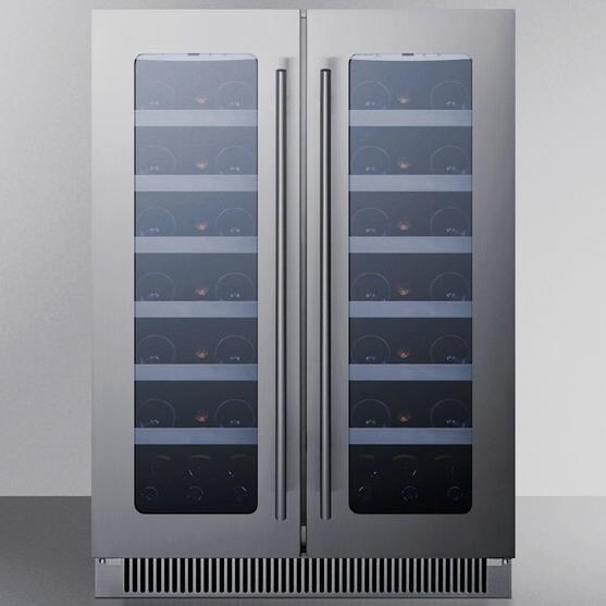 Summit Classic 42-Bottle Dual Zone Wine Cooler - CLFD24WC - In Use thumbnail