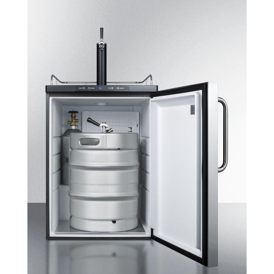 Summit 24-Inch 5.6 Cu. Ft. Single Tap Beer Dispenser / Kegerator - Open View thumbnail