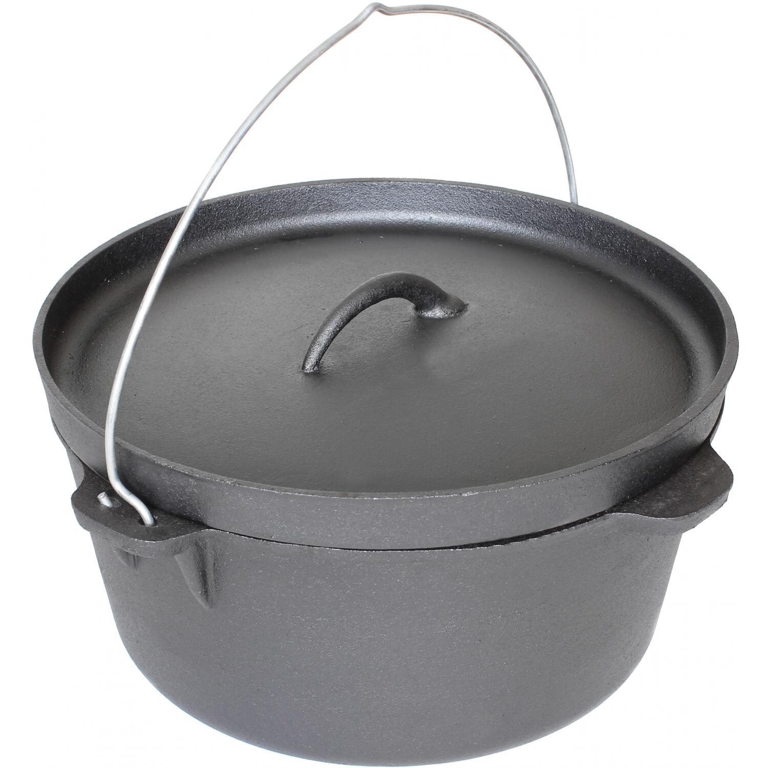 Cajun Cookware 16-Quart Seasoned Cast Iron Camp Pot - GL10480S thumbnail