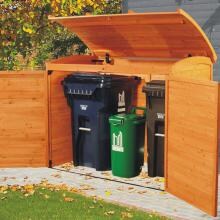 Leisure Season Horizontal Refuge 5 Ft. 2 In. X 2 Ft. 10 In. Wood Storage Shed image