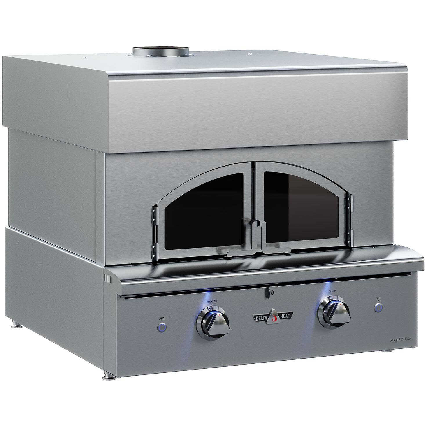 Delta Heat DHPO30BI-N 30-inch Built-In Pizza Oven Natural Gas - Side Vew thumbnail