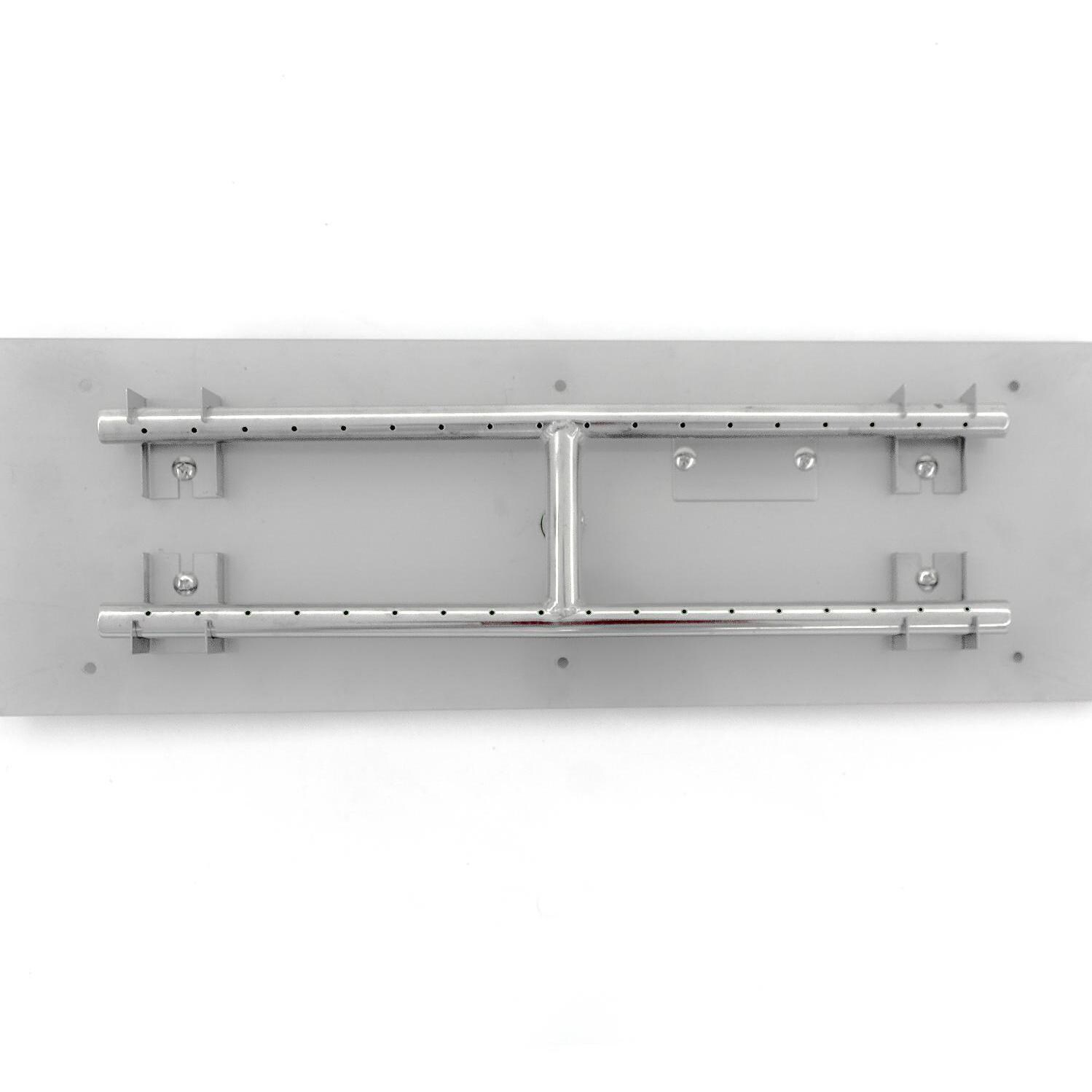 BBQGuys Signature Series 24-Inch Rectangular Propane Flat Pan With H-Burner - Top View thumbnail