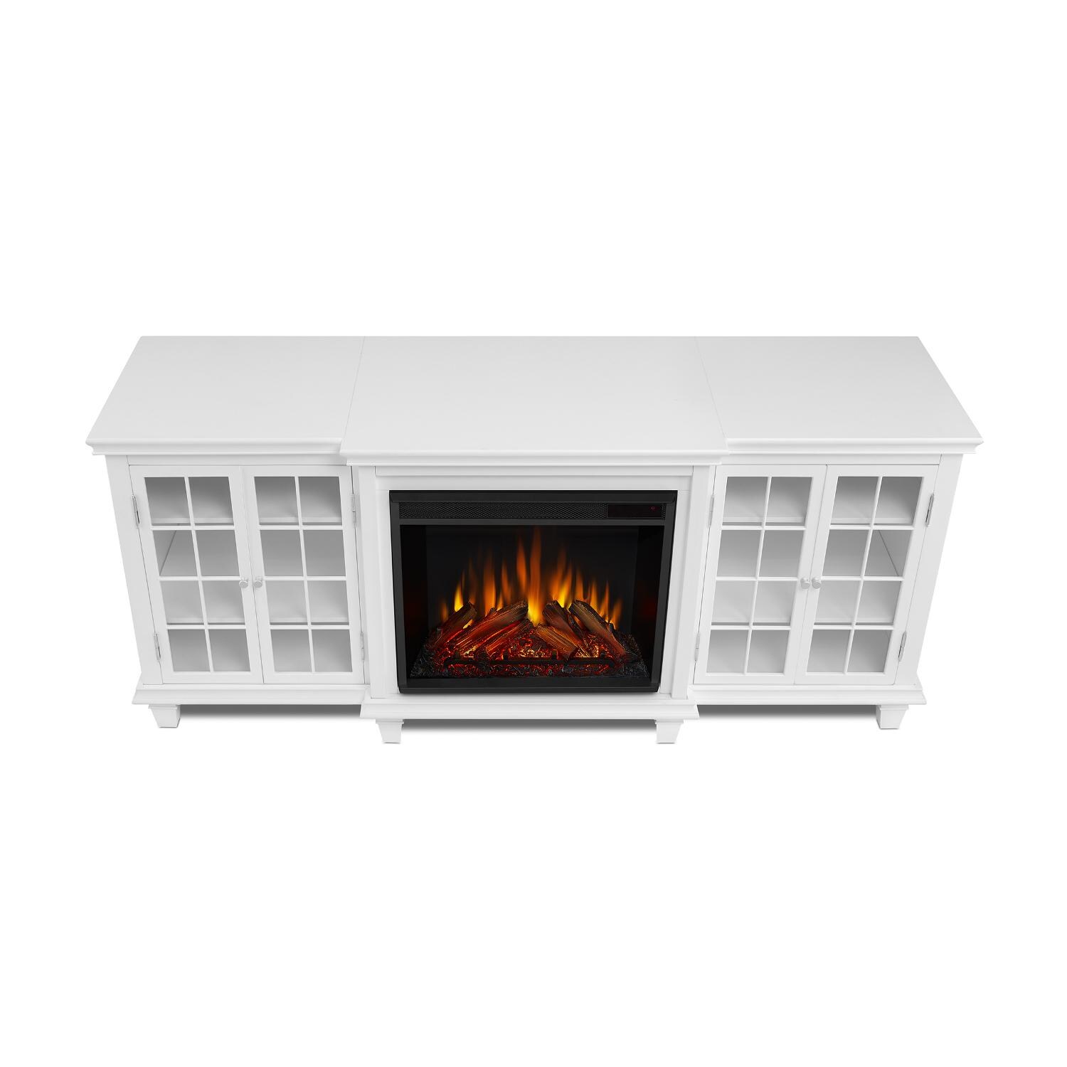 Real Flame - 2770E-W - Marlowe 70-Inch Electric Fireplace Entertainment Center - White - Top View thumbnail