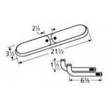 Stainless Steel Oval Twin, Centered, 2.25 Inch Offset Burner 12112-76412 image
