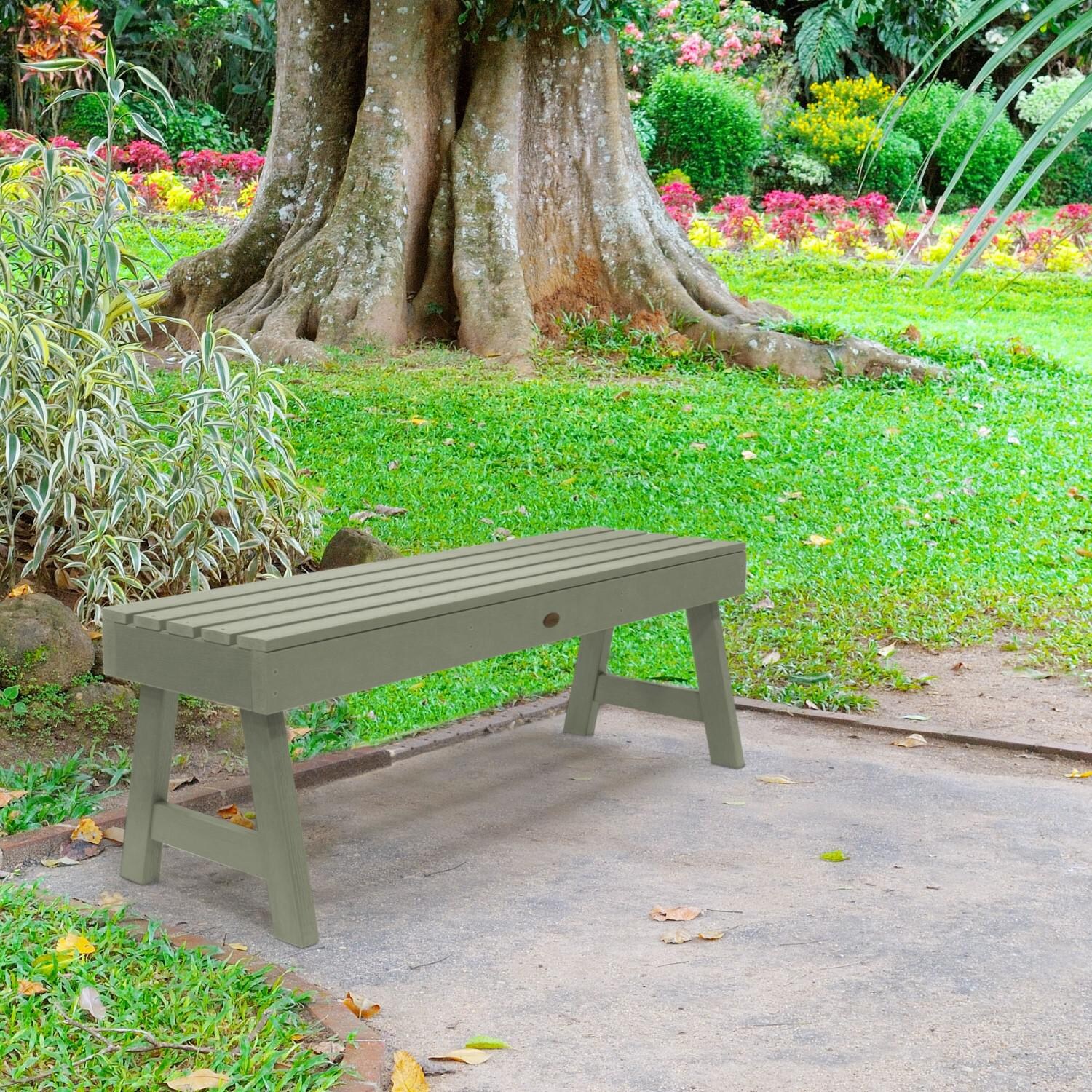Lakeview Elm Pointe 4-Foot Garden Bench - Eucalyptus thumbnail