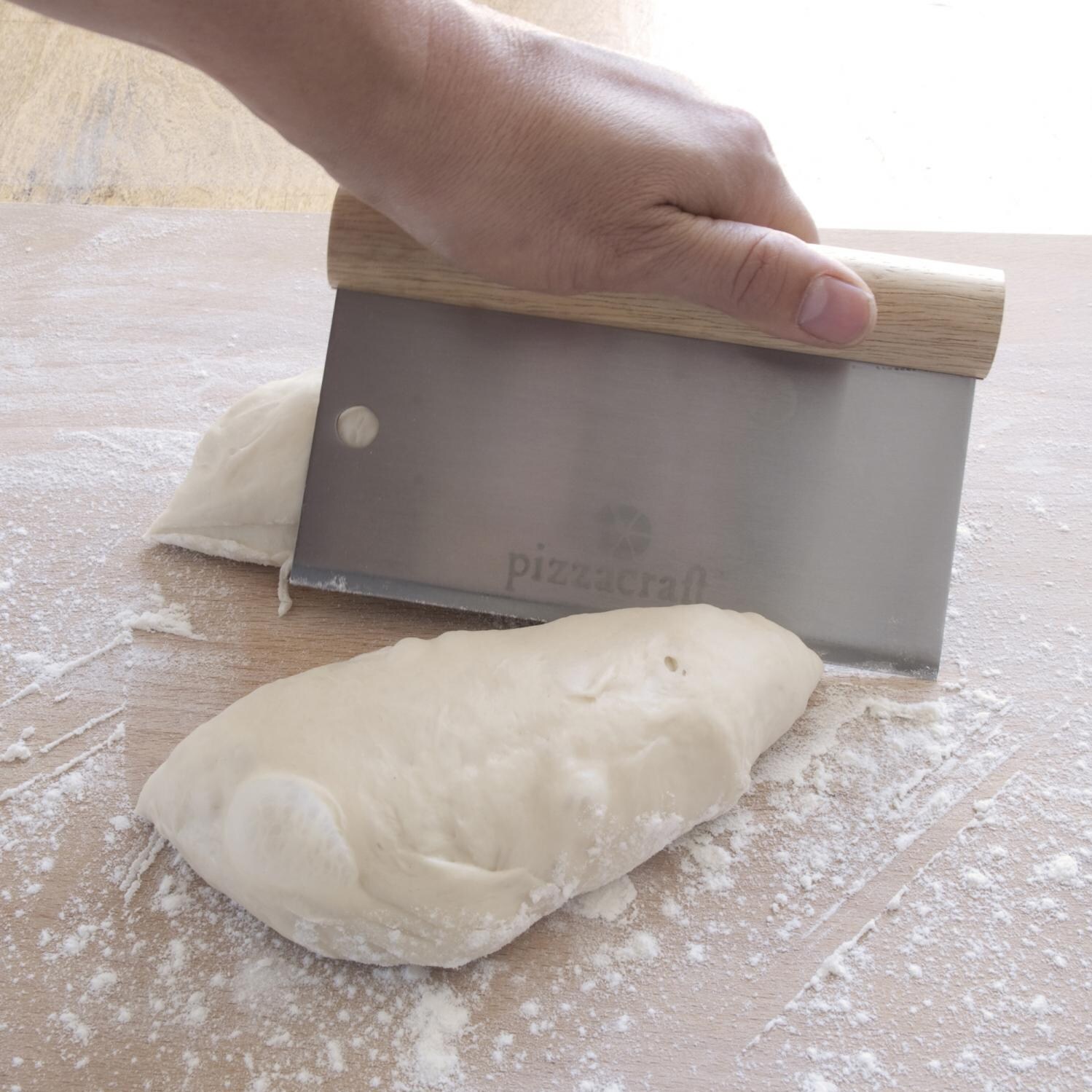 6-Inch Stainless Steel Pizza Dough Scraper